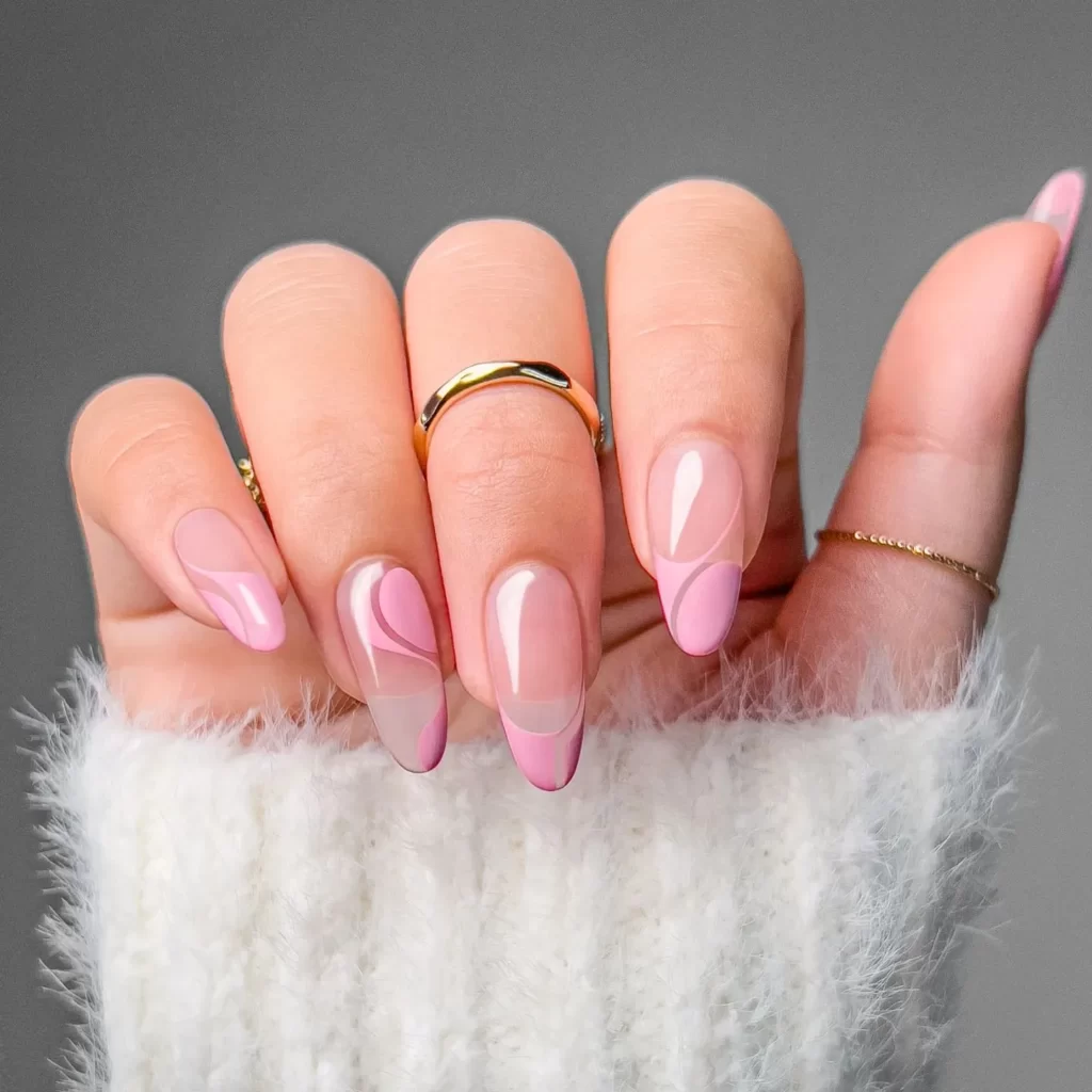 pink spring nail