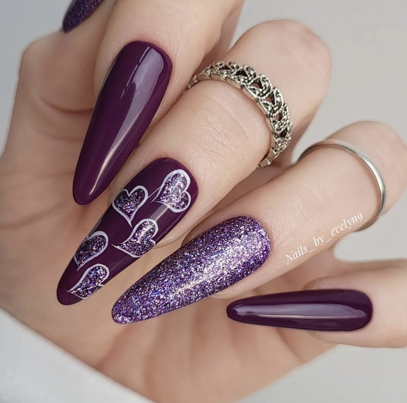 valentines day nails