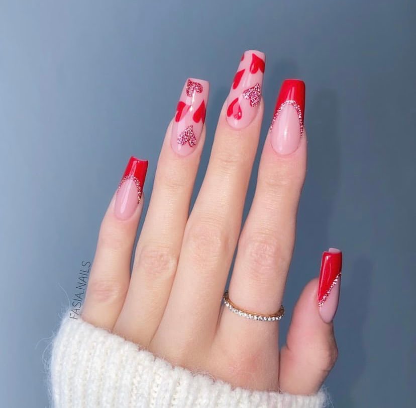 valentines day nails