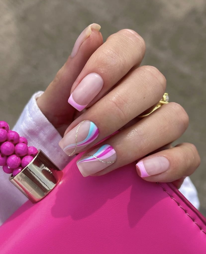 pink nail