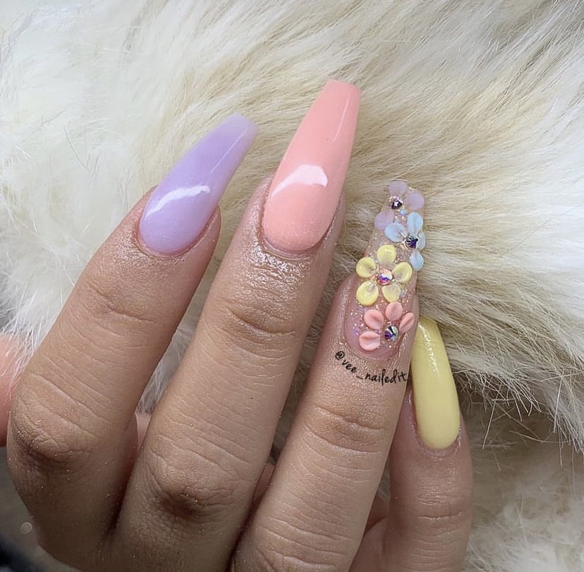 spring Pastel Nails