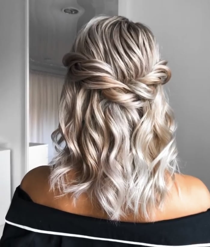 half up half down Prom Hairstyles