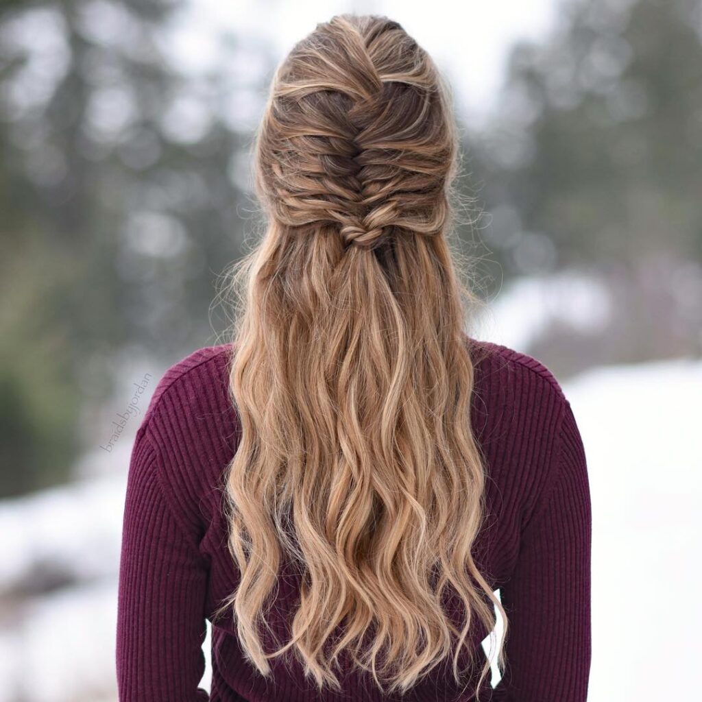 half up half down Prom Hairstyles