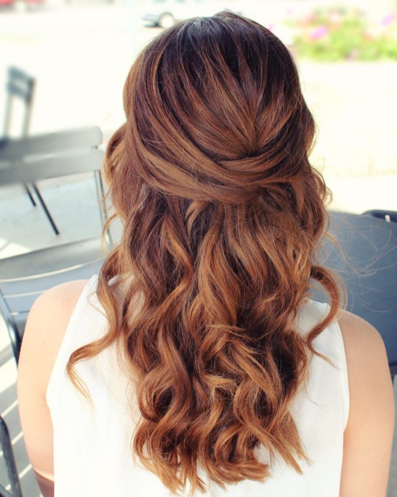 half up half down Prom Hairstyles