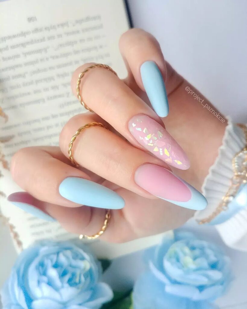 Easter Glitter Nails