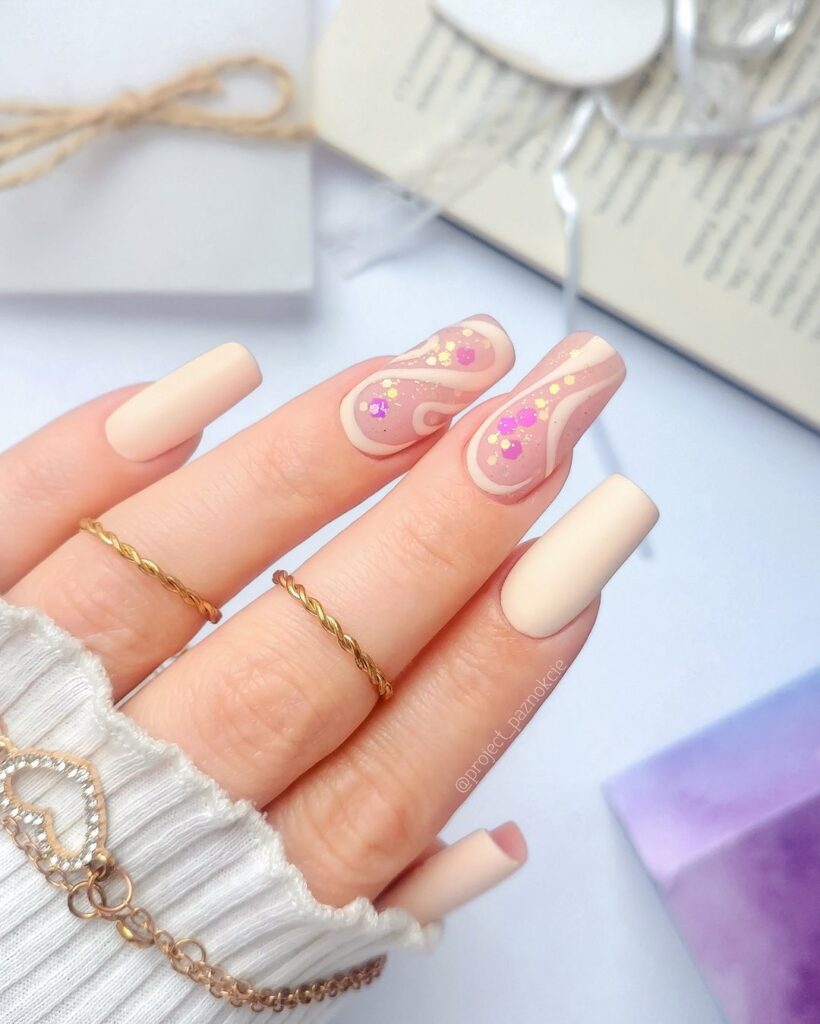 Easter Glitter Nails