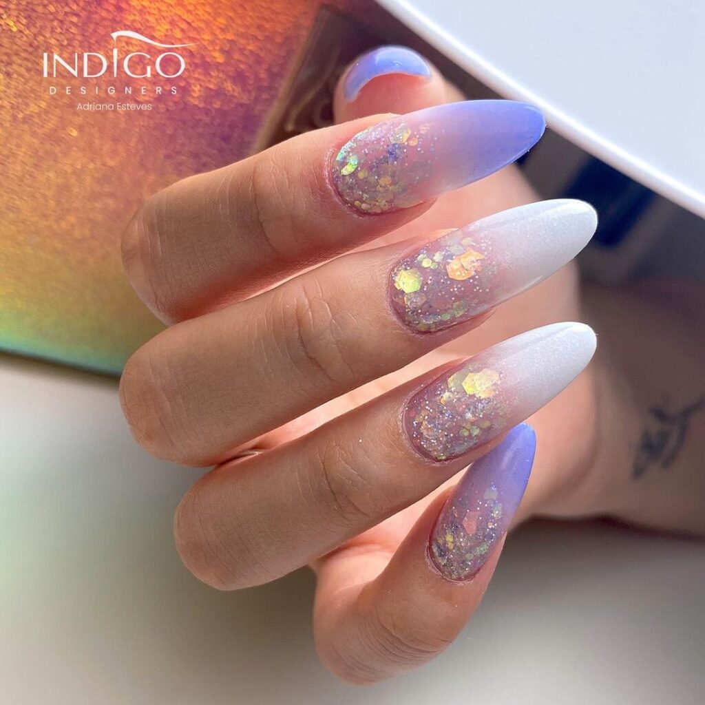 Easter Glitter Nails