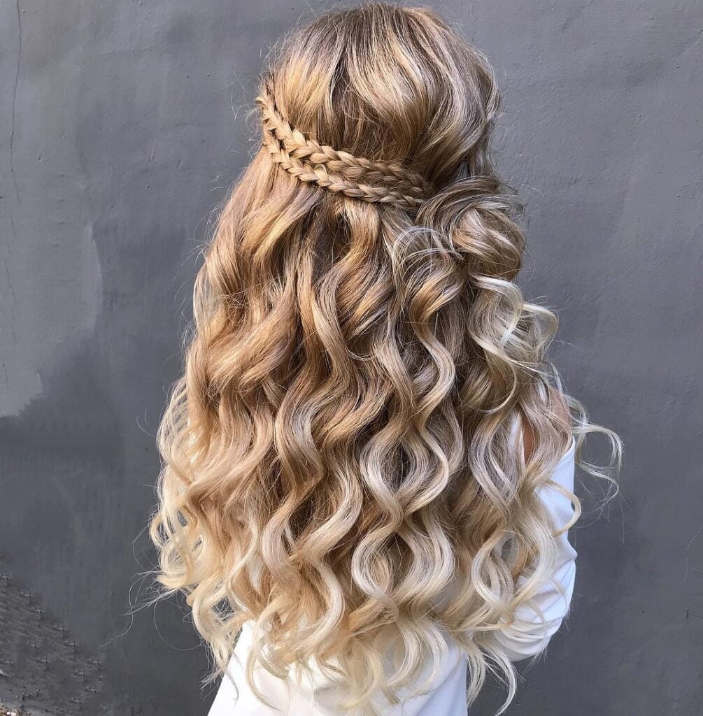 half up half down Prom Hairstyles