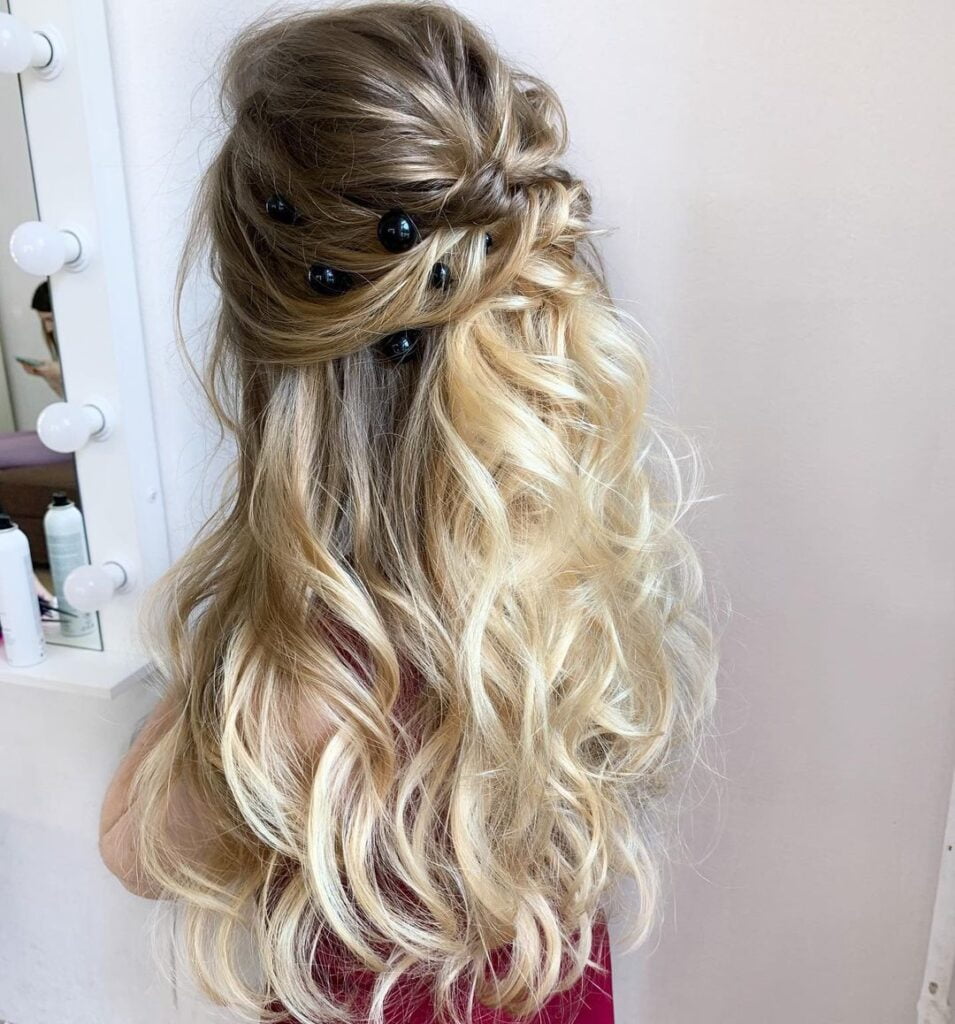 half up half down Prom Hairstyles