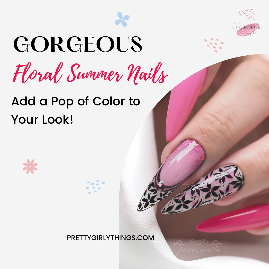 Floral summer nails