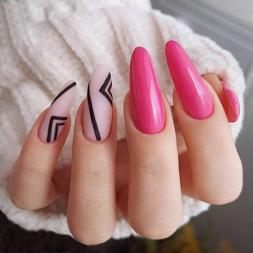 summer Pink nails