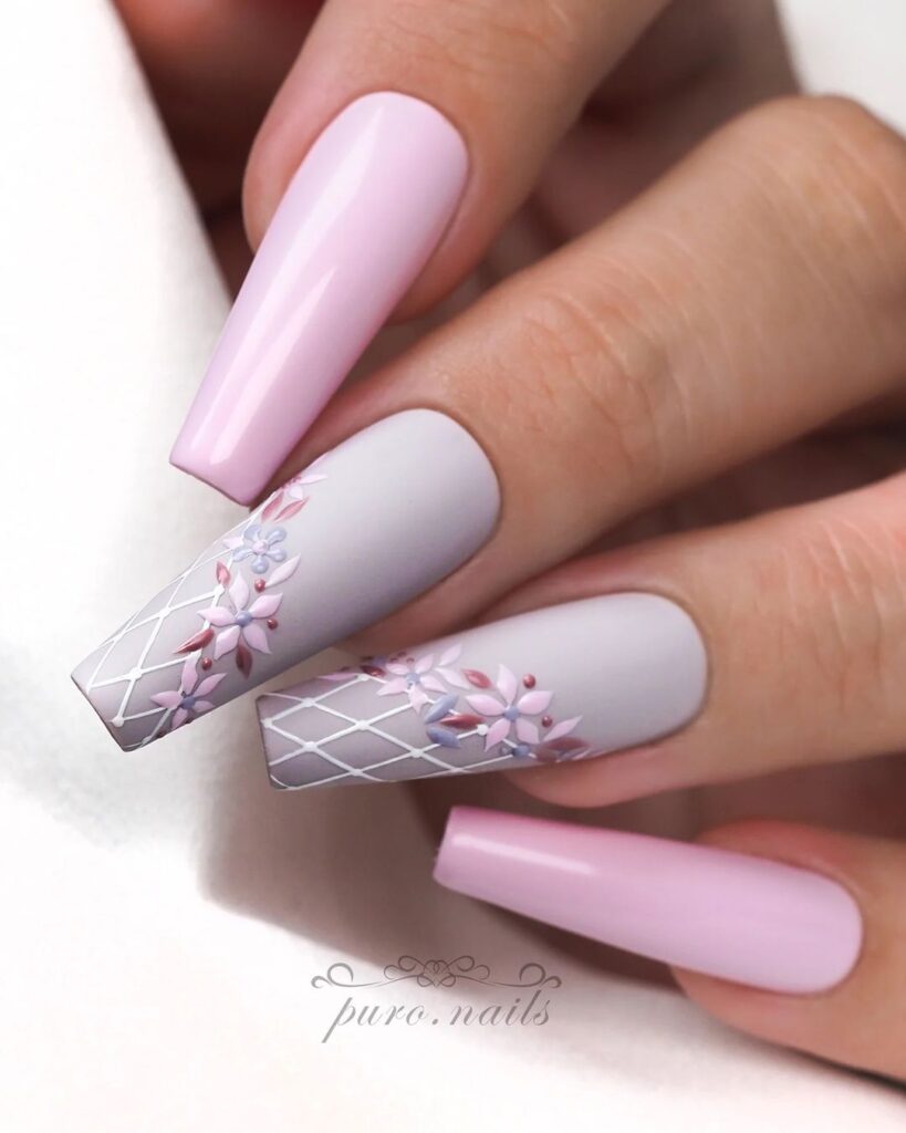 Floral Easter Nails
