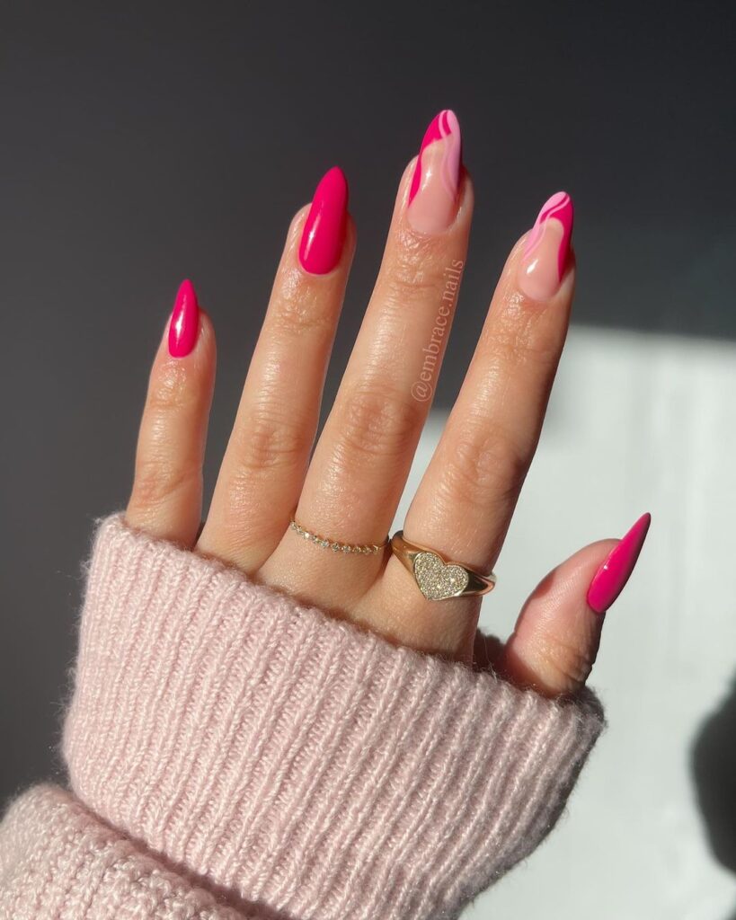 Hot Pink nails