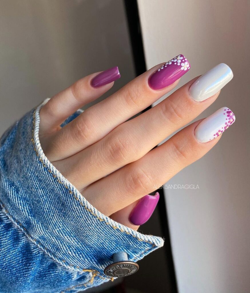 summer Pink nails