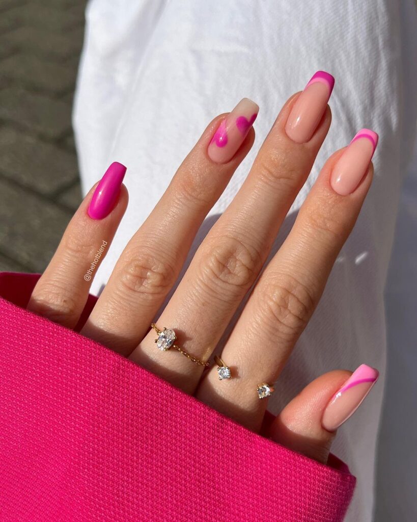 Hot Pink nails