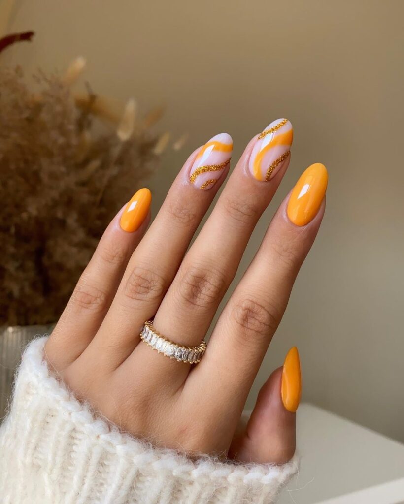 Swirl Summer Nails