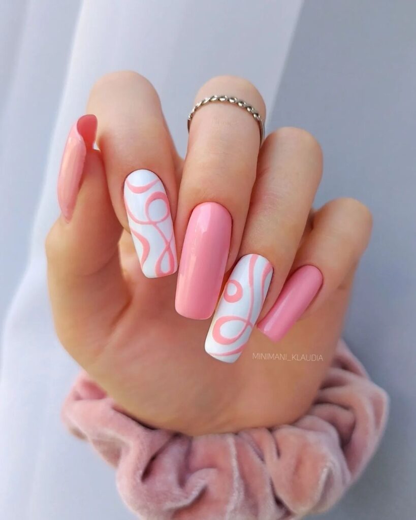 summer Pink nails