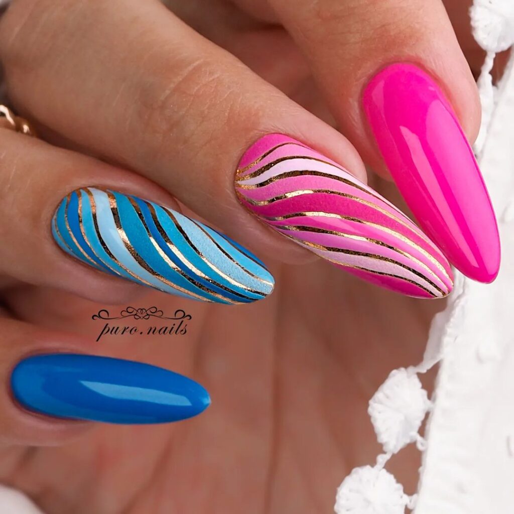Swirl Summer Nails