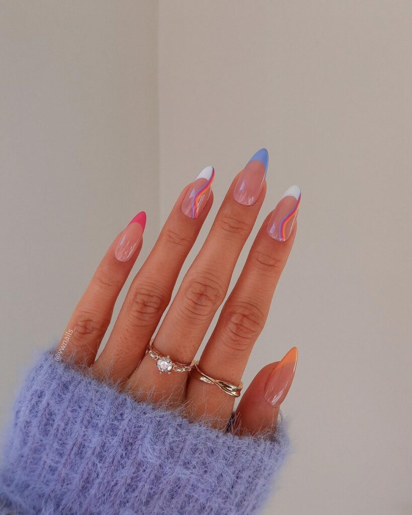 Swirl Summer Nails