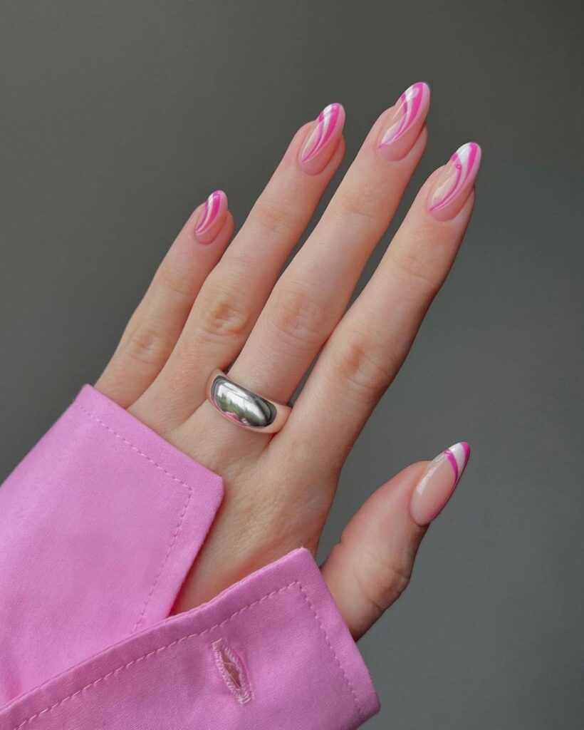 Hot Pink nails