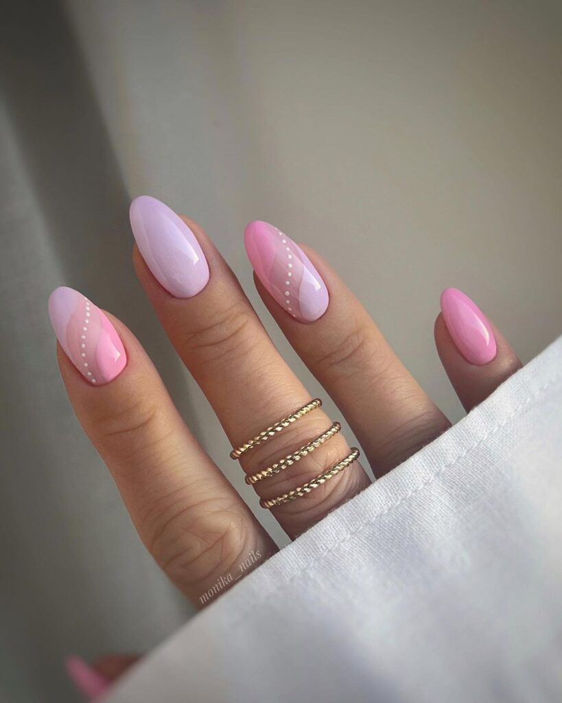 summer Pink nails