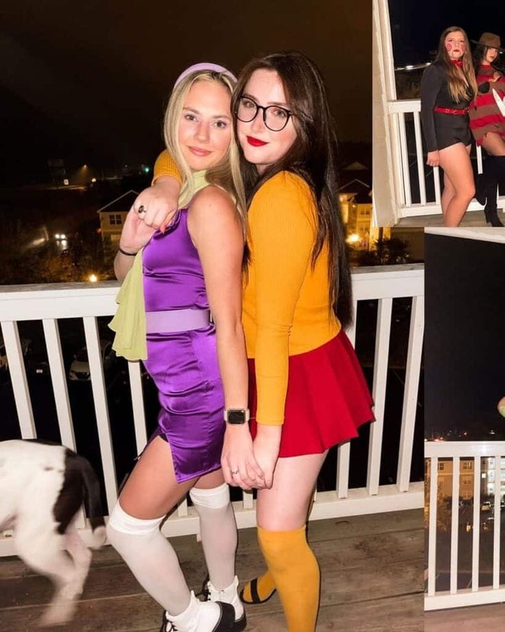 Velma and DaphneāsĀ Duo Halloween Costumes