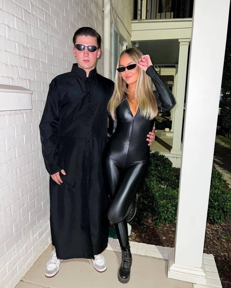 Matrix Halloween couple costume
