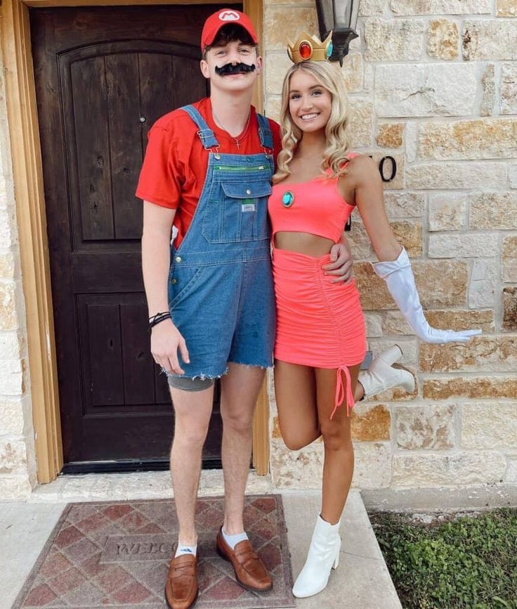 Mario and The Princess Peach