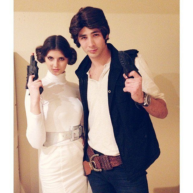 Princess Leia and Han Solo