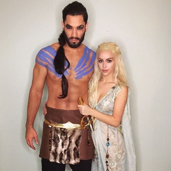 Khal Drago and Daenerys Targaryen
