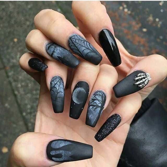 Halloween Night Nails
