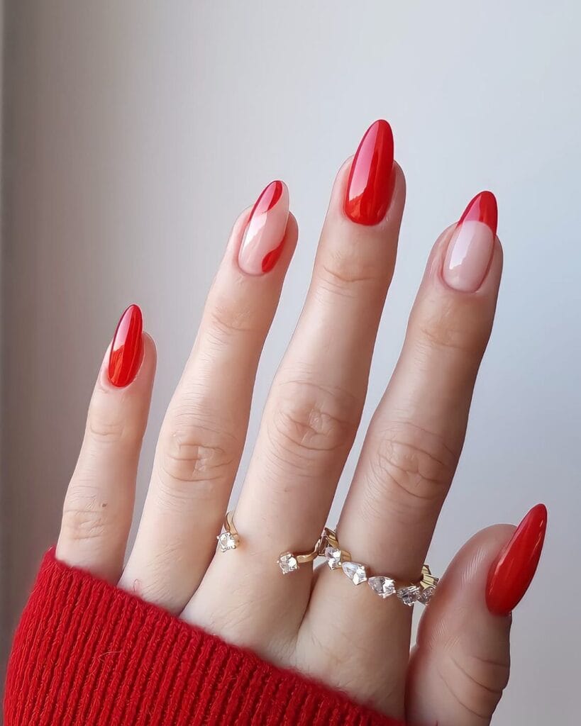 Red Christmas Nails 