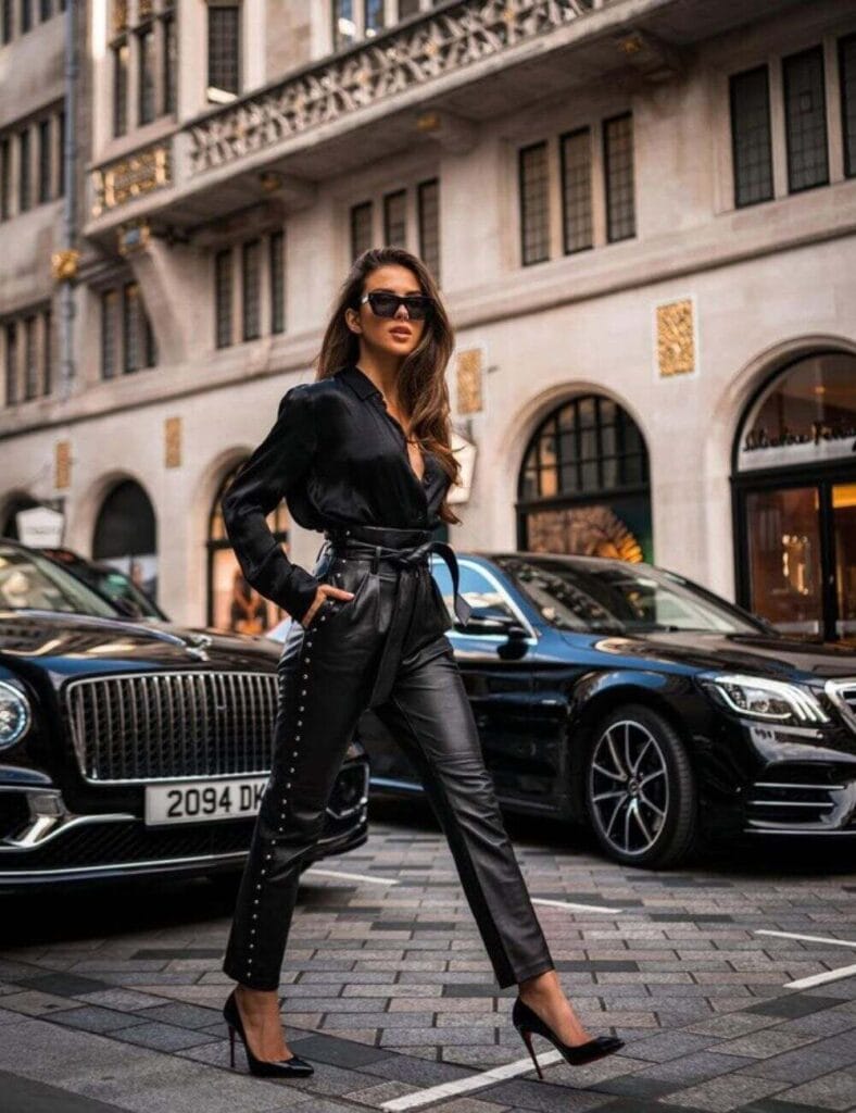 Leather Pants Outfit Ideas