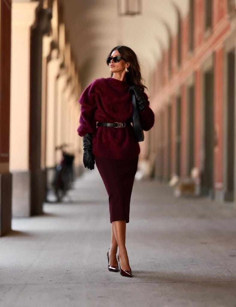 Burgundy Outfit