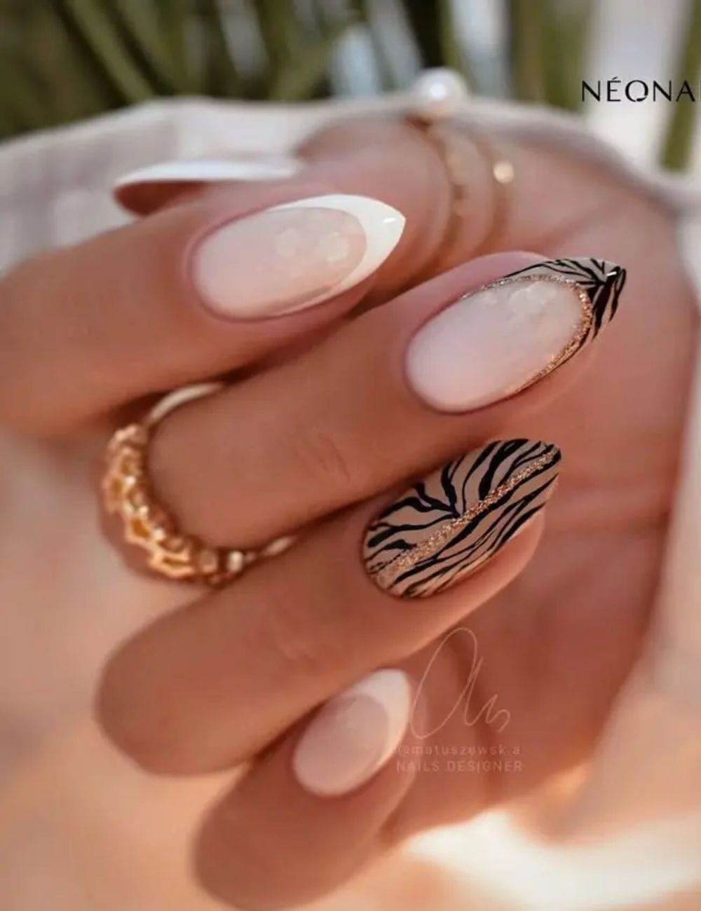 Zebra Print Nails