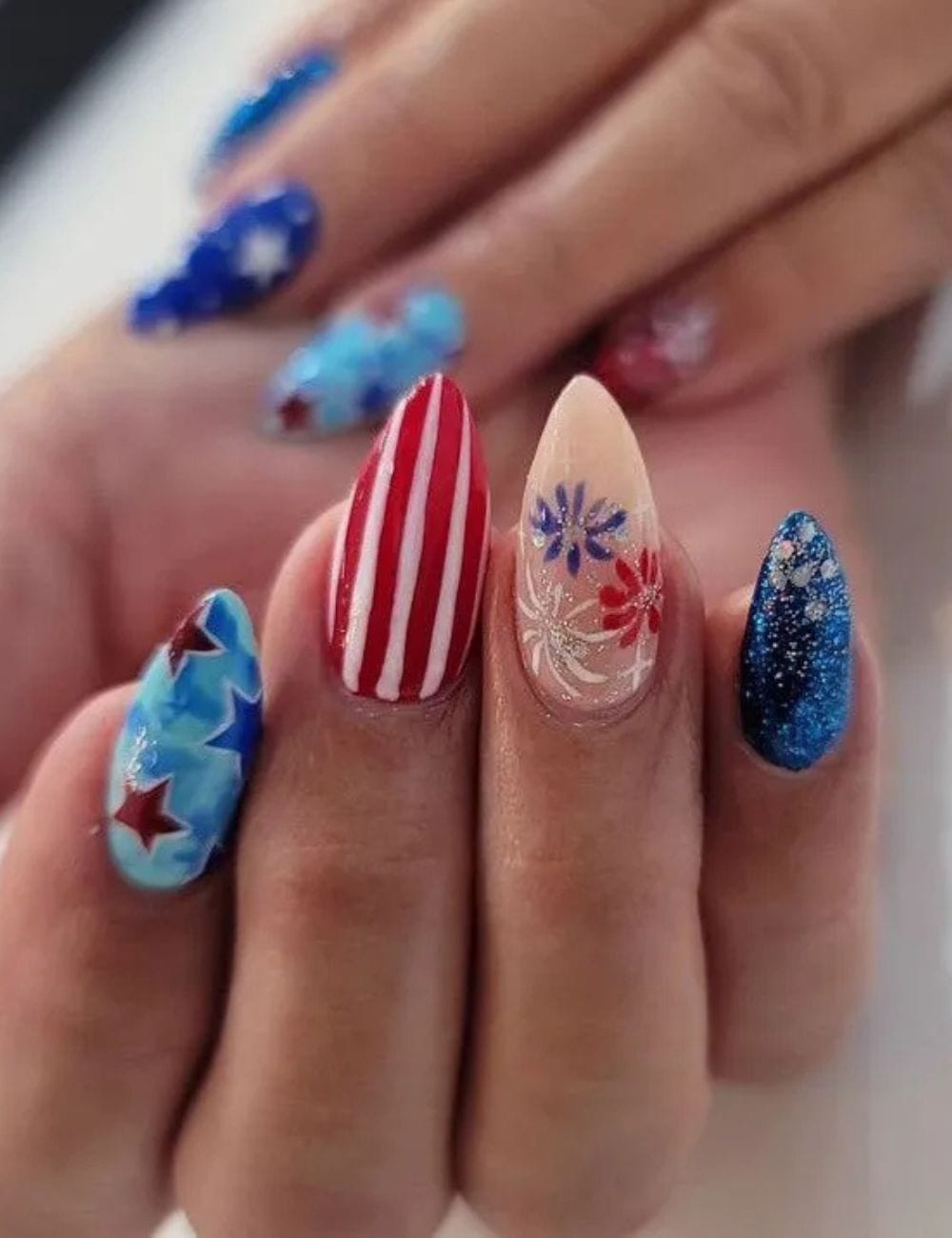 4th of July Nails