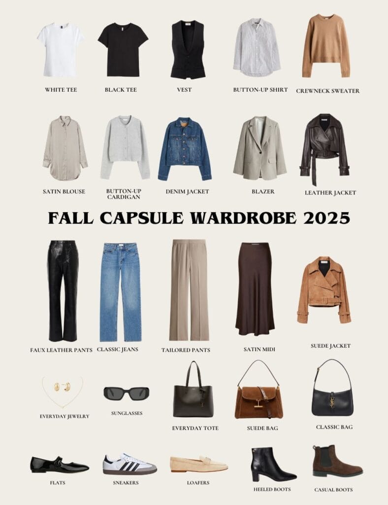 Fall Capsule Wardrobe 2025