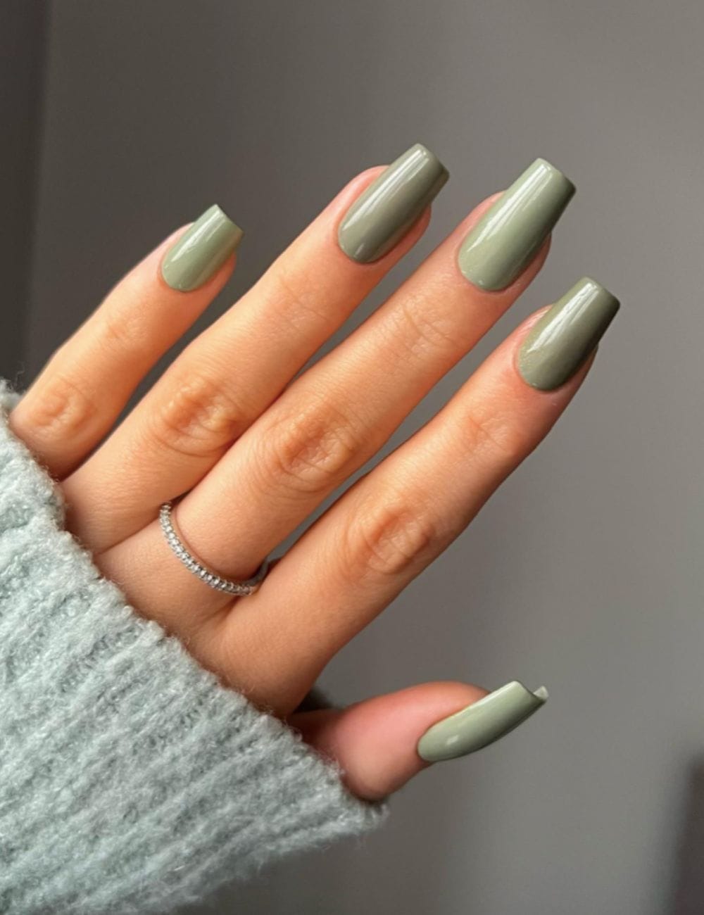Sage Green Nails