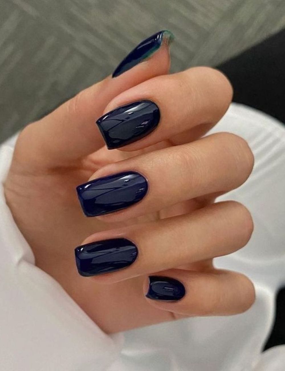Navy Blue Nails