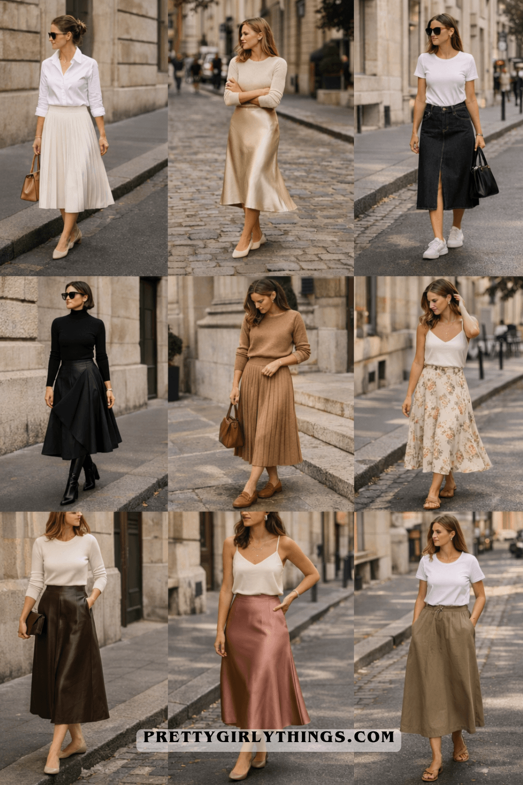 2026 Fashion Trends Midi Skirts in Every Fabric