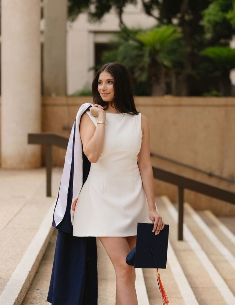 White Graduation Dress