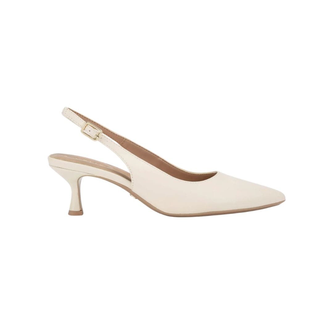 Sophisticated slingback heels styled with a feminine outfit inspired by the best summer shoes 2026 trends.