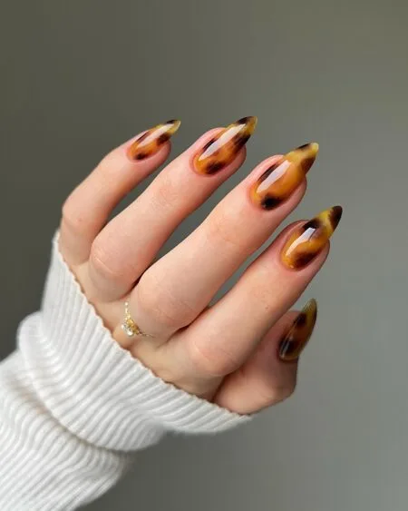 Deep burgundy velvet cat eye nails with a magnetic shimmer.